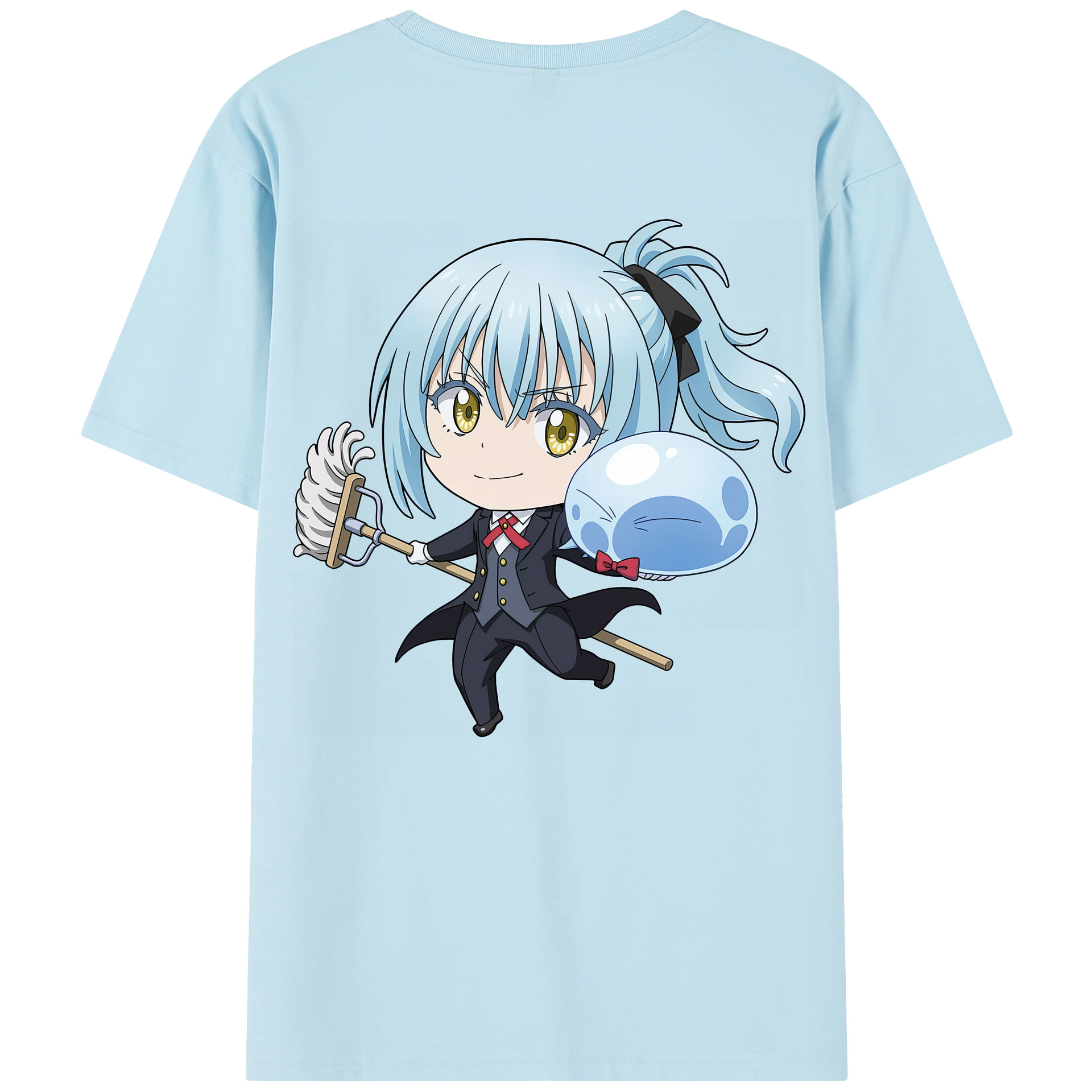 （画像用） 転スラ Regarding Reincarnated to Slime 綿100％半袖Tシャツ（背面プリント）